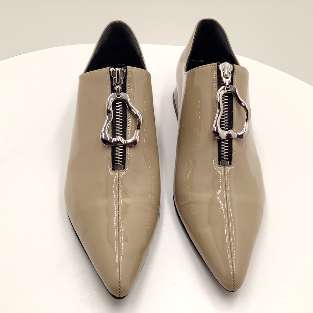 {YUUL YIE} Patent Leather Zip Loafer with Tassel